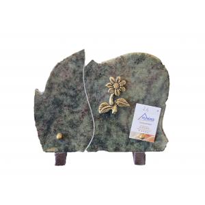 Plaque avec bronze fleurs