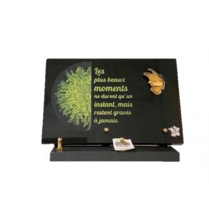 Plaque gravures vertes
