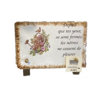 Plaque en lave