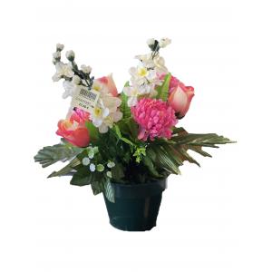 Coupe en fleurs artificielles